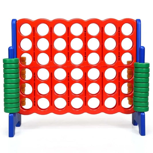 4-to-Score Giant Game Set with 42 Jumbo Rings & Quick-Release Slider