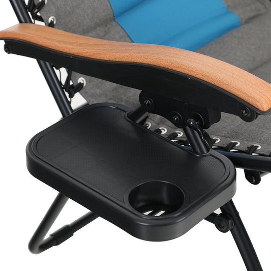 Oversized Padded Zero Gravity Chair with Cup Holder