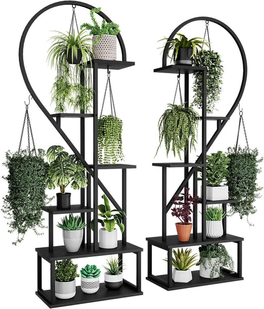 🎍Creative heart-shaped ladder plant frame🎍