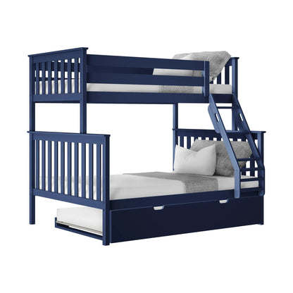 &#127876;Store Closing Sale&#128150;Kids Solid Wood Twin-Over-Full Bunk Bed + Trundle Bed