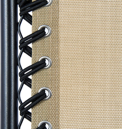 Set of 2 Adjustable Steel Mesh Zero Gravity Lounge Chair Recliners w/Pillows and Cup Holder Trays