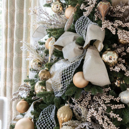 7.5' Aspen Fir Quick-Shape Tree with 1400 Warm White & Multi-Color LED Lights