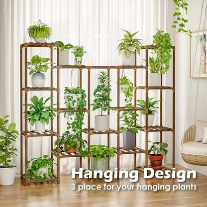 Plant stand indoor plant stand wooden outdoor multi-layer plant stand