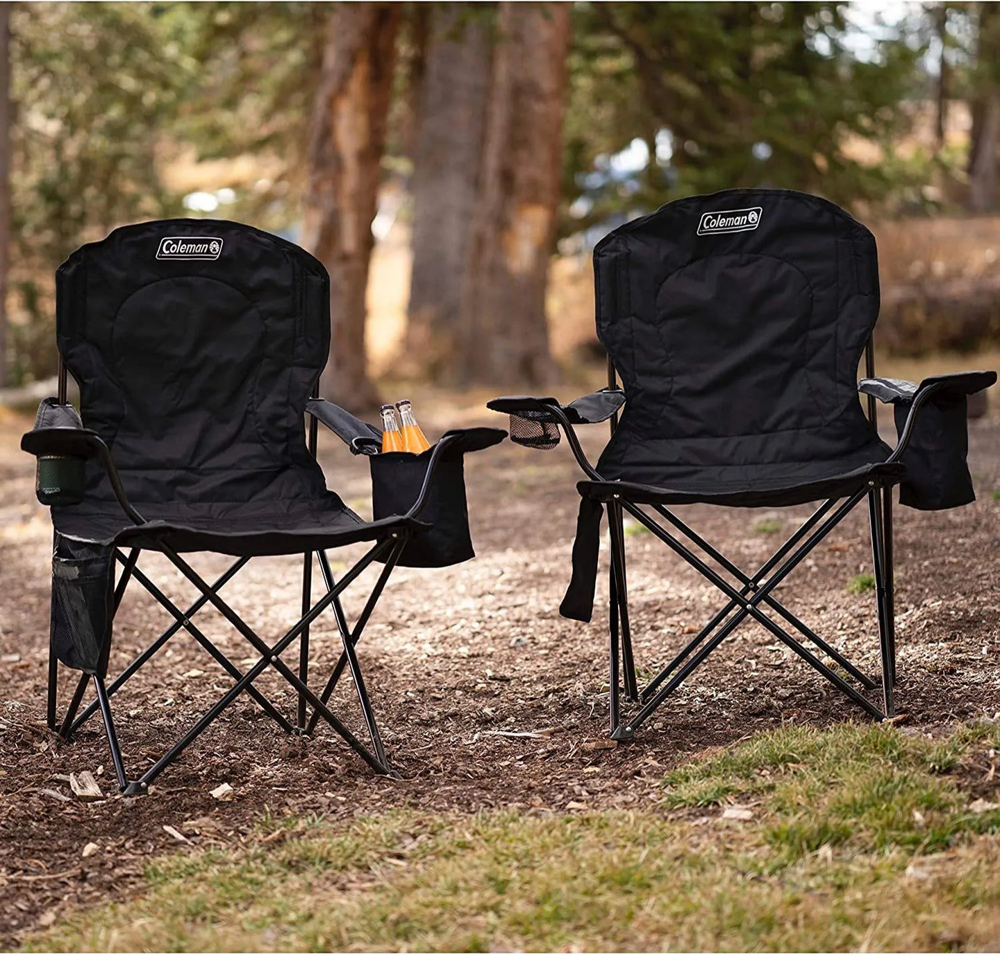 Camping Chair with Built-in 4 Can Cooler