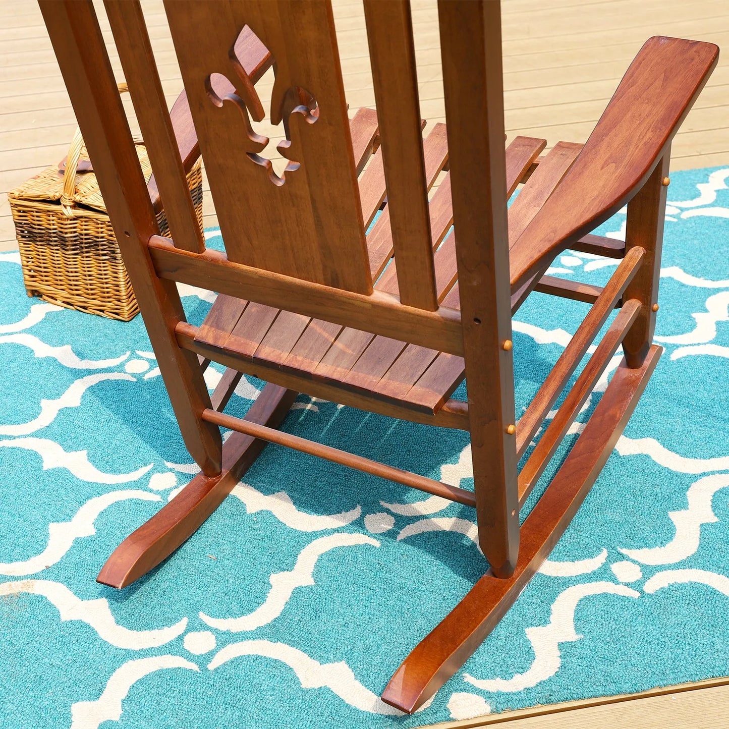 Outdoor & Indoor Wood Rocking Chair Porch Chair