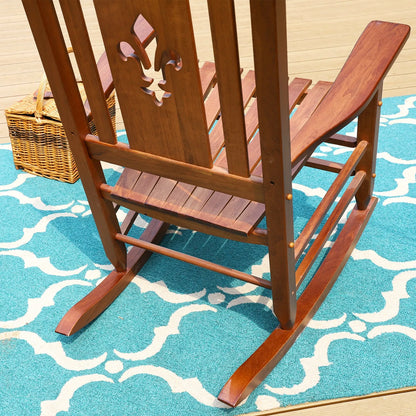Outdoor & Indoor Wood Rocking Chair Porch Chair