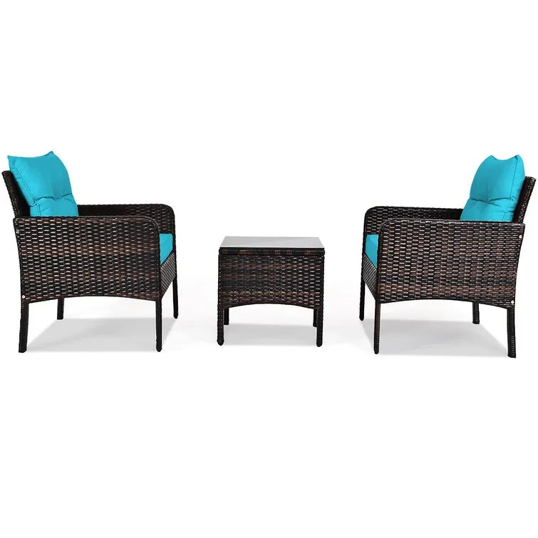 Earlville 2 - Person Outdoor Seating Group with Cushions