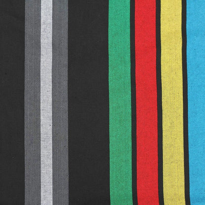 Double Cotton Hammock with Space Saving Steel Stand, Tropical (450 lb Capacity - Premium Carry Bag Included)