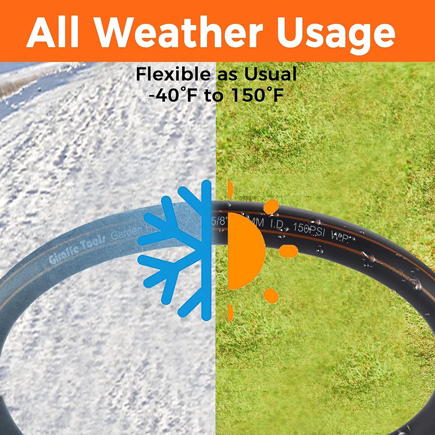 Hose Reel Cart, Hose Reel Cart with Wheels Heavy Duty, Industrial Hose Reels for Outside, 250-Feet of 5/8" Hose Capacity, Hose Guide Installed