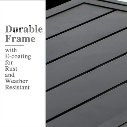 7-Piece/9-Piece Outdoor Patio Dining Set with Adjustable Table & Padded Textilene Swivel Chairs