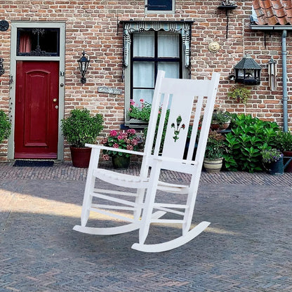 Outdoor & Indoor Wood Rocking Chair Porch Chair