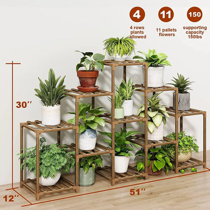 Plant stand indoor plant stand wooden outdoor multi-layer plant stand