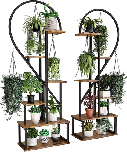 &#127885;Creative heart-shaped ladder plant frame&#127885;