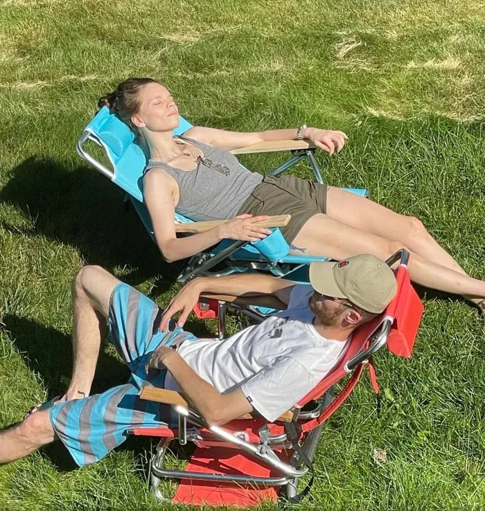 &#128293;LAST DAY 71% OFF&#127873;Aluminum folding beach chair with cup holder