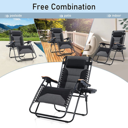 Lounge Chair Wide Armrest Adjustable Recliner