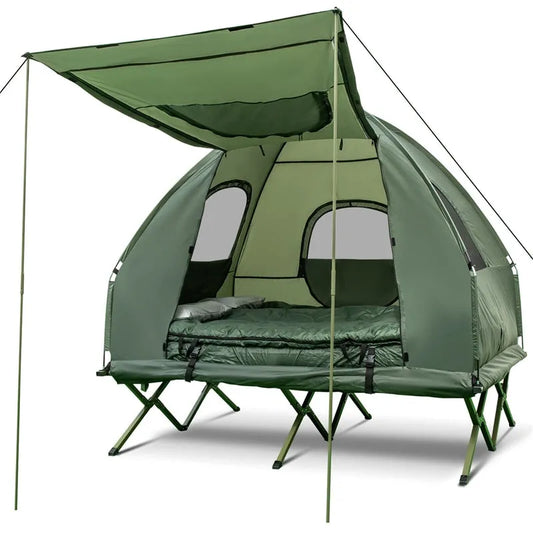 Camping Tent Combo with Air Mattress Sleeping Bag