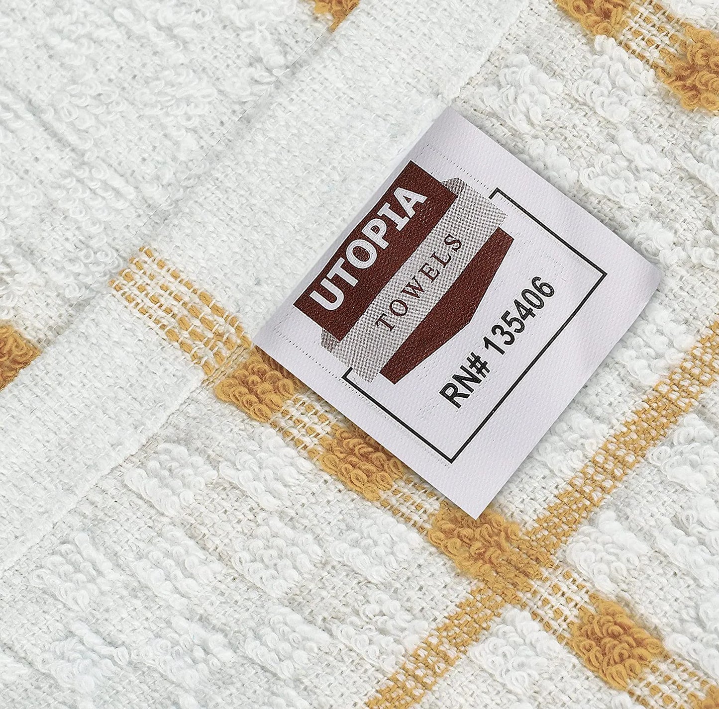 Kitchen Towels [12 Pack], 15 x 25 Inches, 100% Ring Spun Cotton Super Soft and Absorbent Linen Dish Towels, Tea Towels and Bar Towels Set (Black)