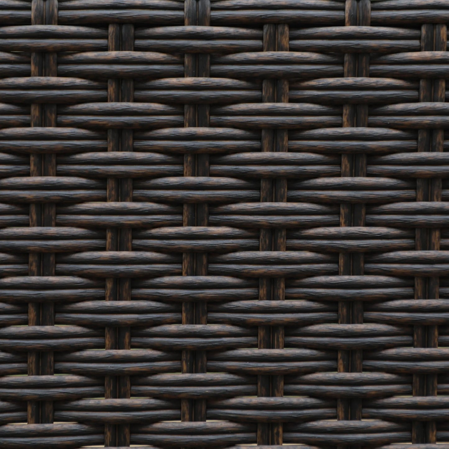 Rattan Metal Patio Dining Chairs, Set of 2