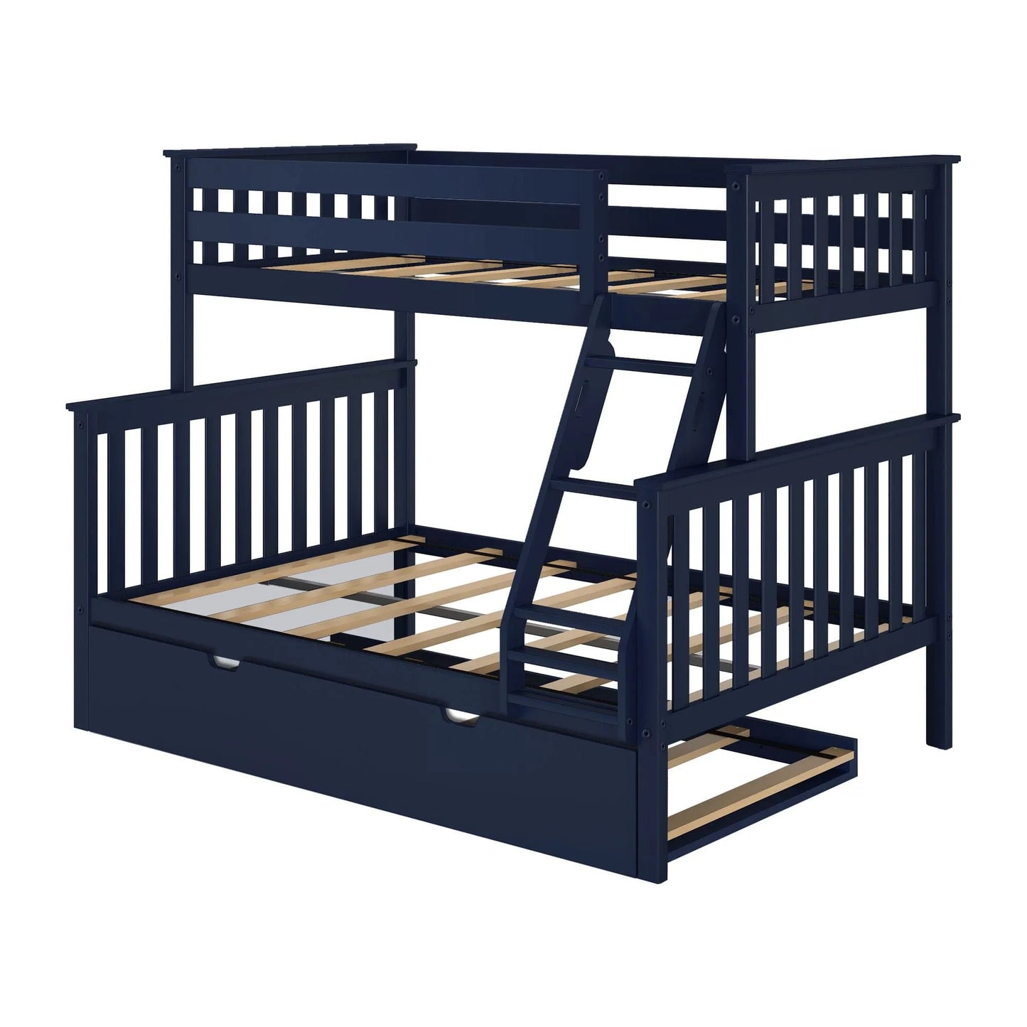 &#127876;Store Closing Sale&#128150;Kids Solid Wood Twin-Over-Full Bunk Bed + Trundle Bed