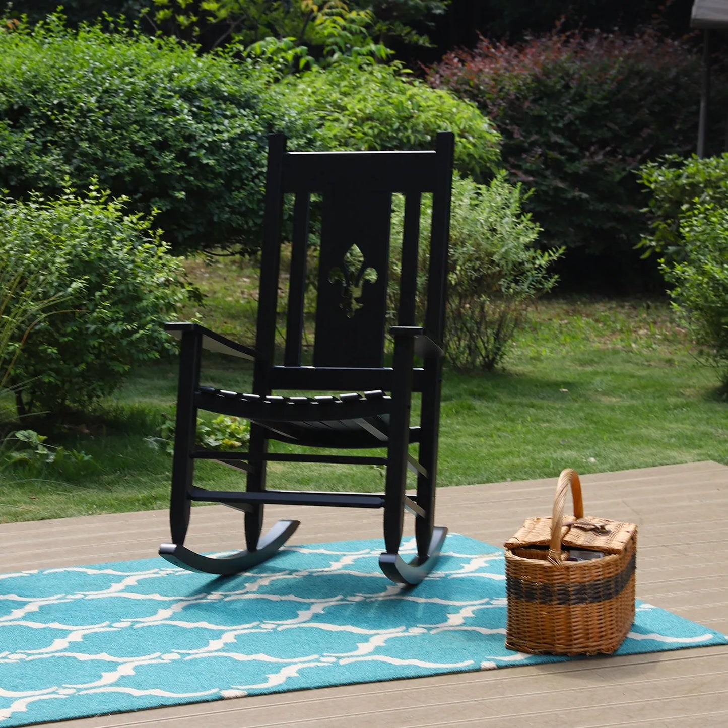 Outdoor & Indoor Wood Rocking Chair Porch Chair