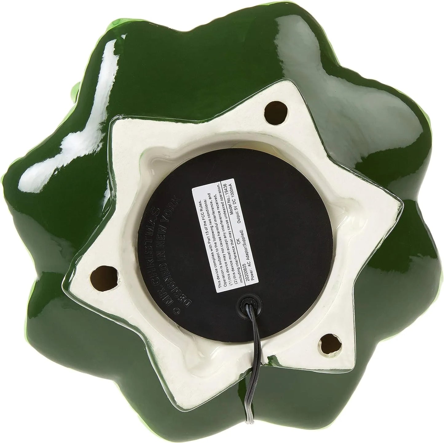 Mr. Christmas Nostalgic Ceramic Christmas Tree with LED, 14 Inches, Santa & Reindeer