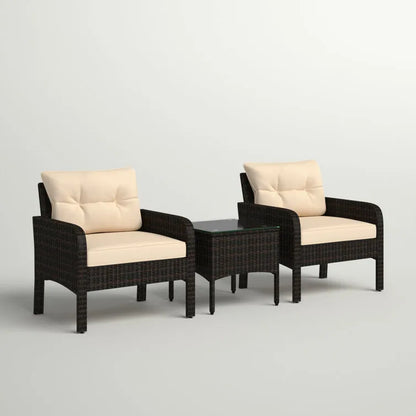 Earlville 2 - Person Outdoor Seating Group with Cushions