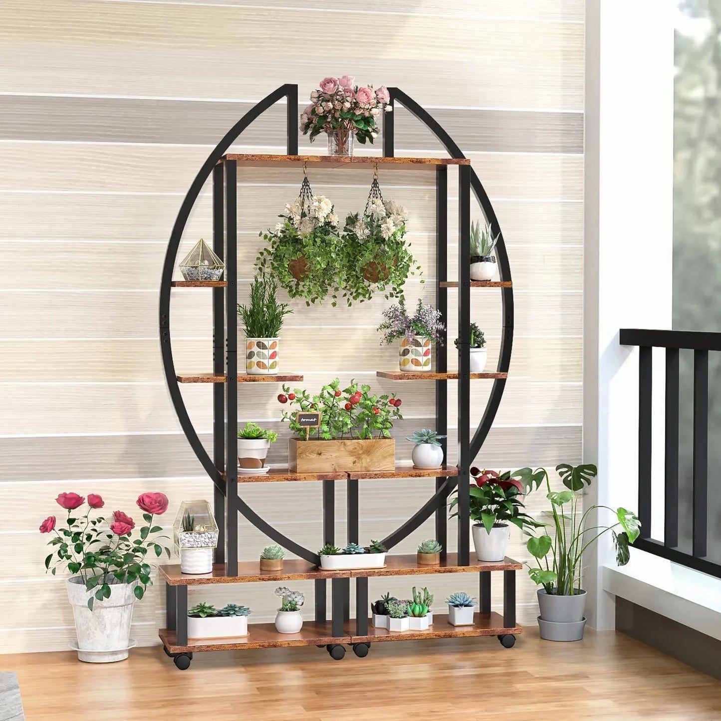 &#127885;Creative heart-shaped ladder plant frame&#127885;