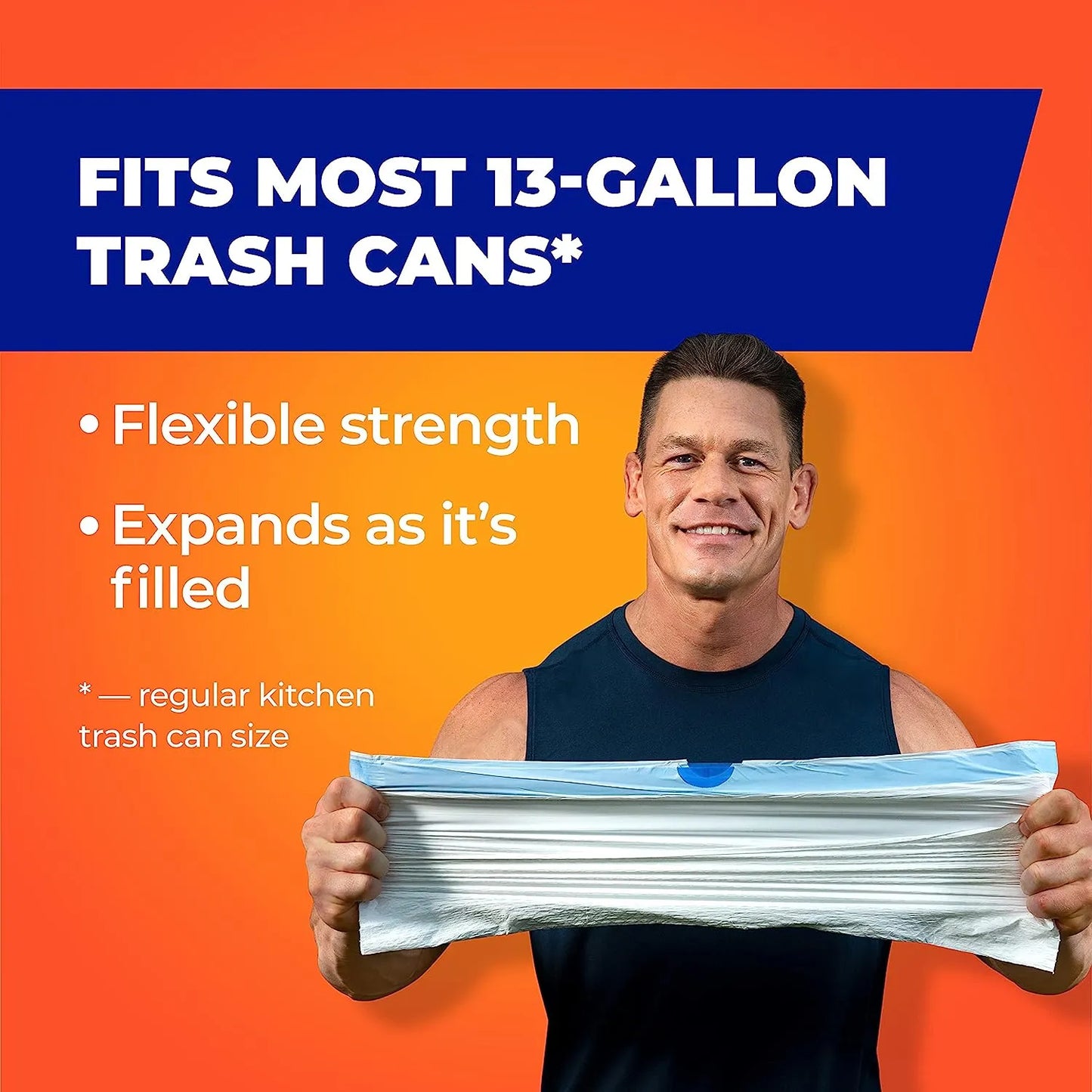 Strong Tall Kitchen Trash Bags, Lavender & Sweet Vanilla Scent, 13 Gallon, 80 Count