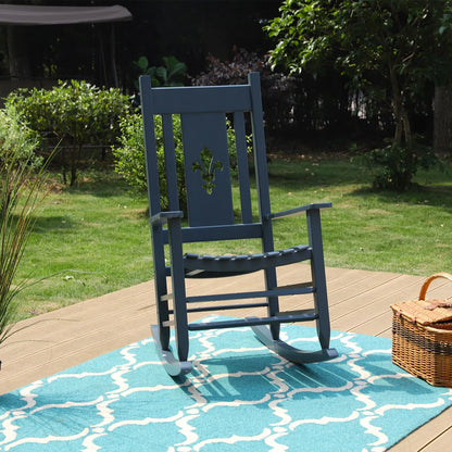 Outdoor & Indoor Wood Rocking Chair Porch Chair