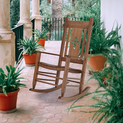 Outdoor & Indoor Wood Rocking Chair Porch Chair