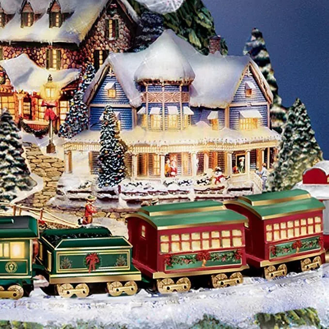 Animated Tabletop Christmas Tree with Train: Wonderland Express