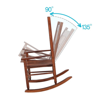 Outdoor & Indoor Wood Rocking Chair Porch Chair