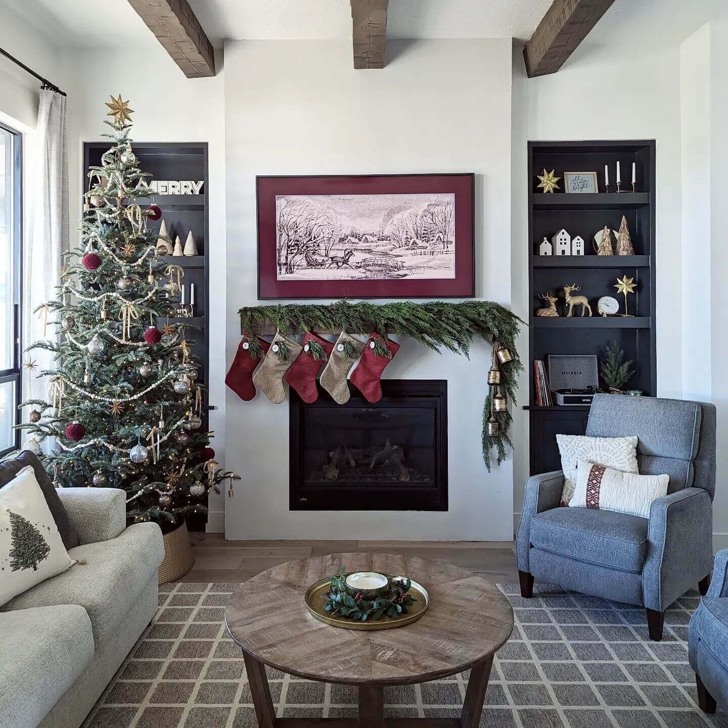 7' King Noble Fir Artificial Christmas Tree Unlit