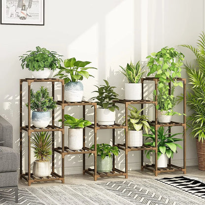 Plant stand indoor plant stand wooden outdoor multi-layer plant stand