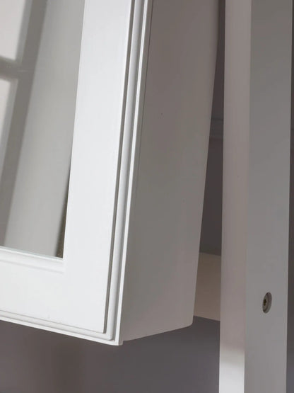 Standing Stella 6s Jewelry Armoire Full Length Mirror With Built-in Lights - White