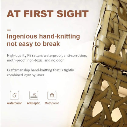 JOYBASE Hanging Egg Chair with Stand, Outdoor Wicker Rattan Egg Swing Chair with Stand and Cushion for Indoor Outdoor Bedroom Patio Garden (Grey/Black)