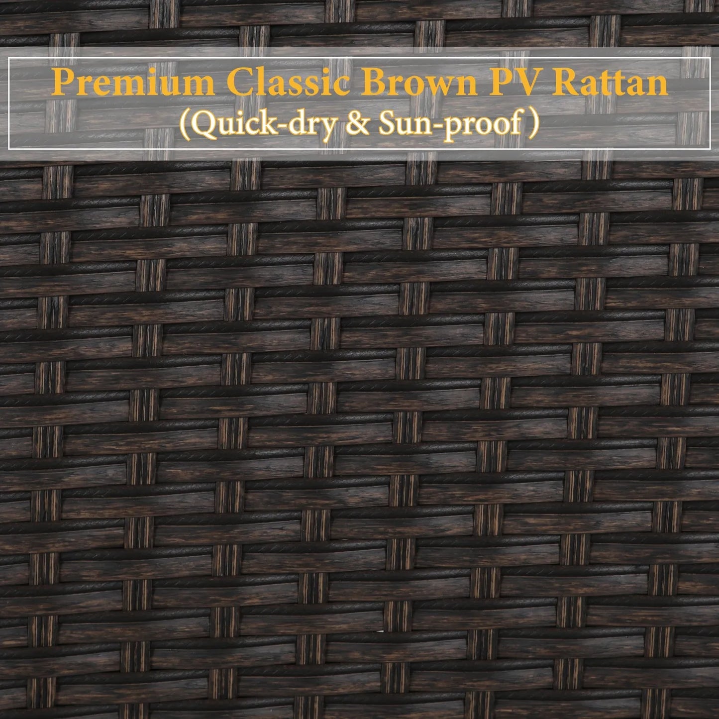 6 Piece Outdoor Dining Set with Acacia Wood Table & Wooden Bench and 4 Cushioned Rattan Wicker Chairs