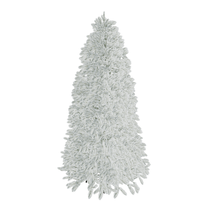 7.5' King Flock® Artificial Christmas Tree Unlit