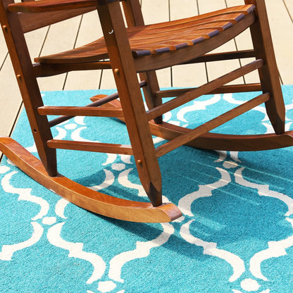 Outdoor & Indoor Wood Rocking Chair Porch Chair