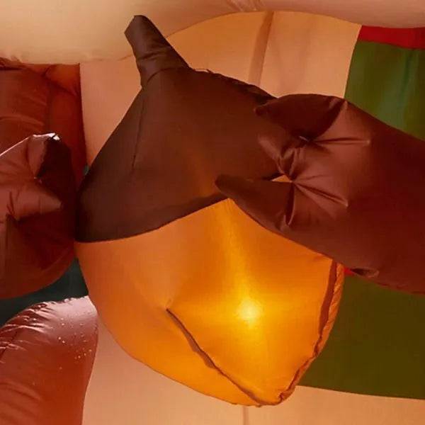 6 5 ft animated inflatable nom nom chipmunk with acorn