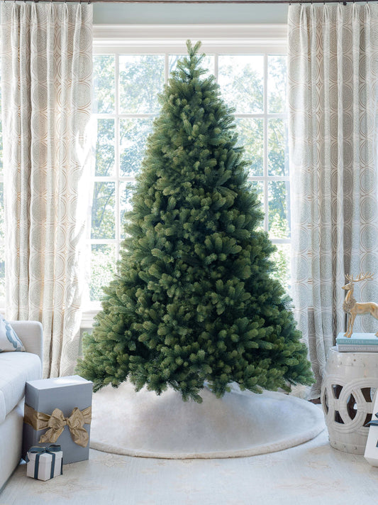 7.5' Royal Fir Quick-Shape Artificial Christmas Tree with 1000 Warm White & Multi-Color LED Lights
