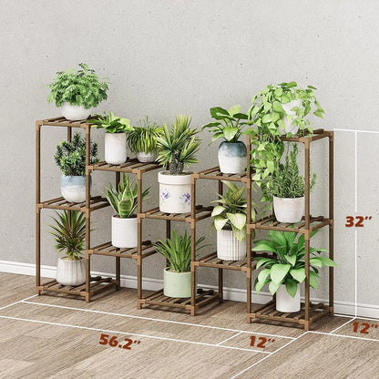 Plant stand indoor plant stand wooden outdoor multi-layer plant stand