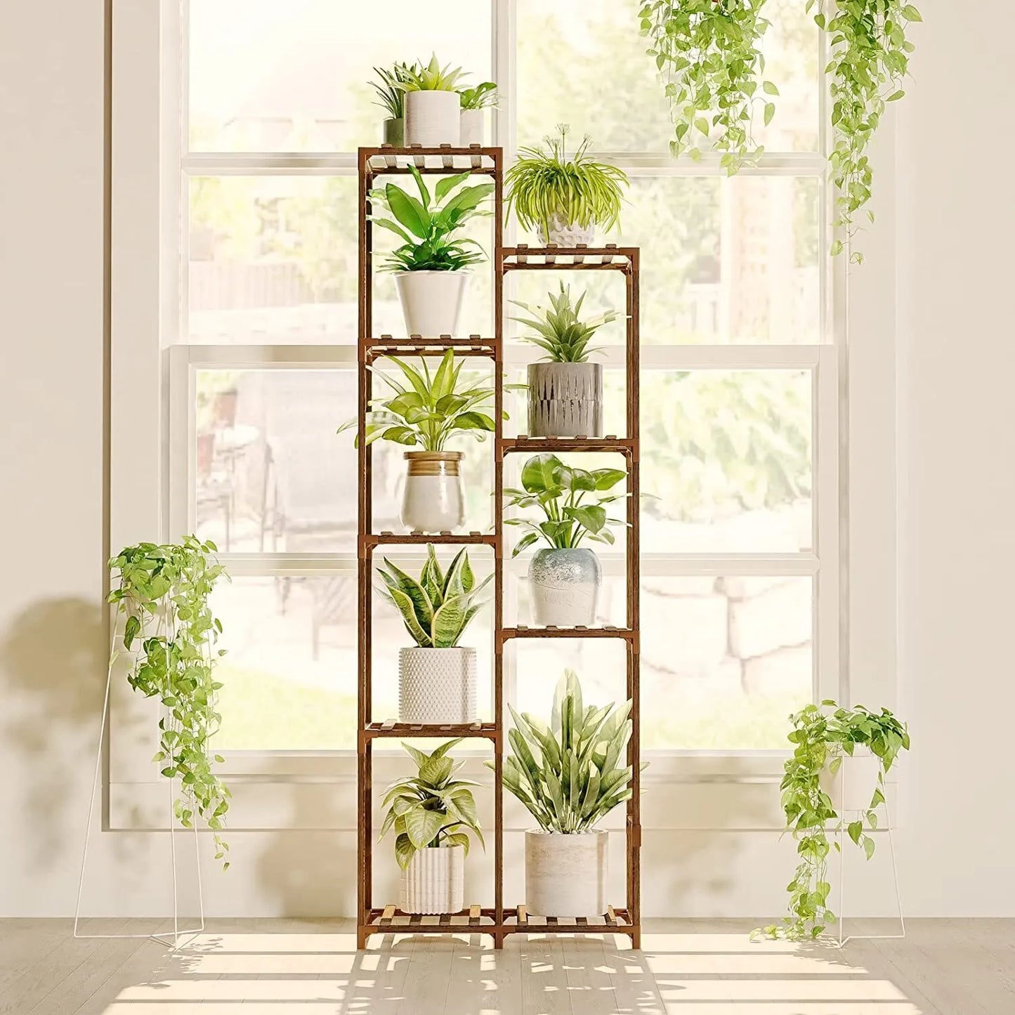 Plant stand indoor plant stand wooden outdoor multi-layer plant stand