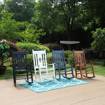 Outdoor & Indoor Wood Rocking Chair Porch Chair