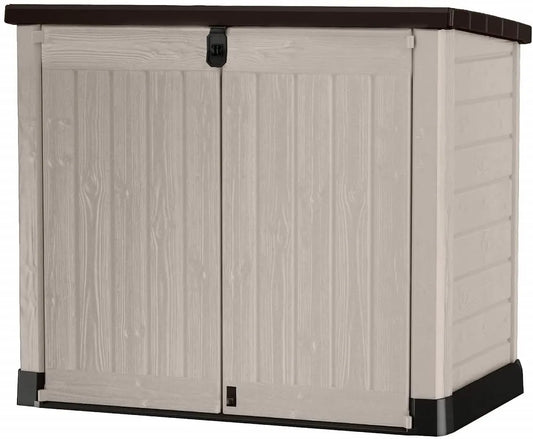 Keter Store It Out Pro Outdoor Storage Shed, 145.5 x 82 x 123cm Beige/Brown