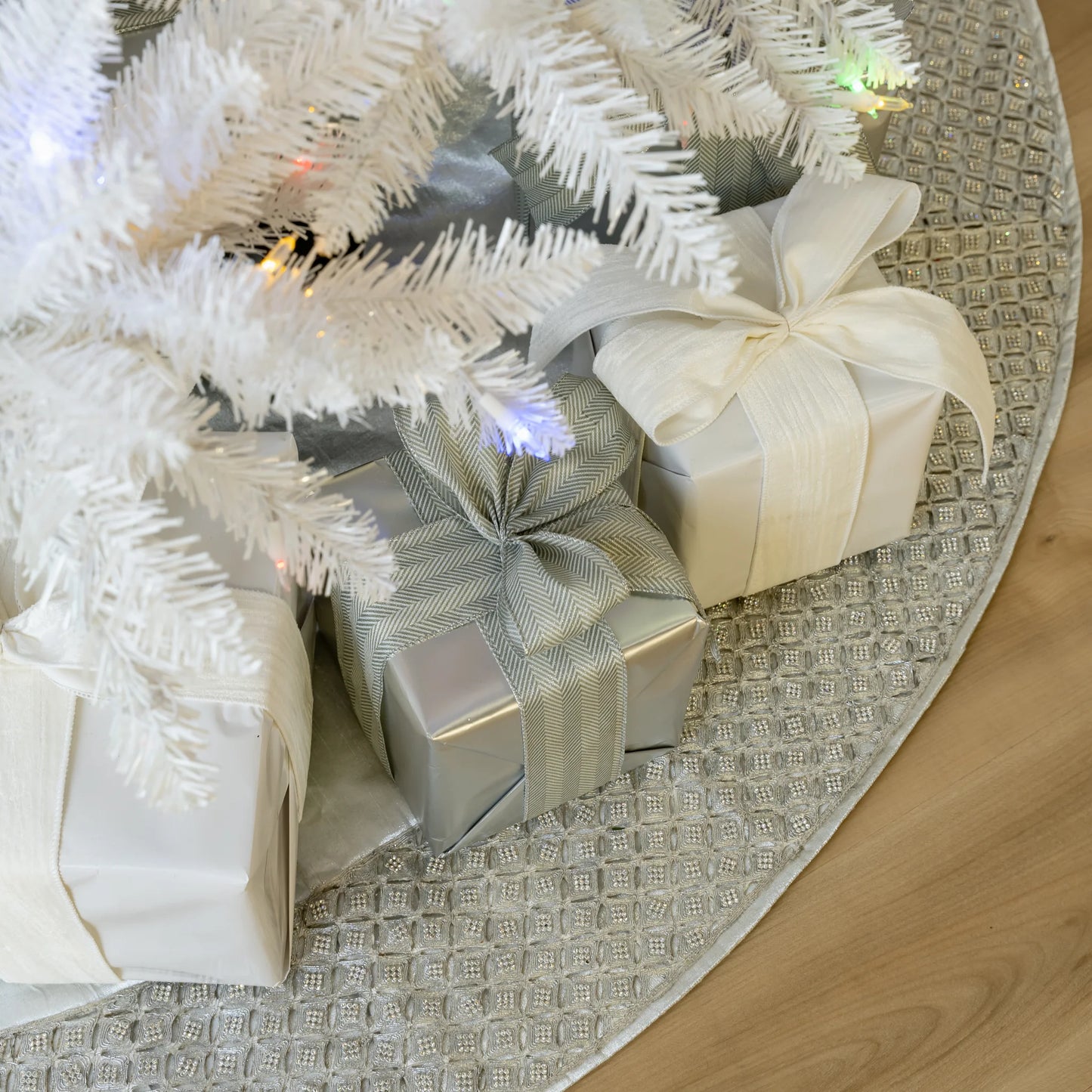 White Parkview Tree Pre-Lit Color Changing LED Lights