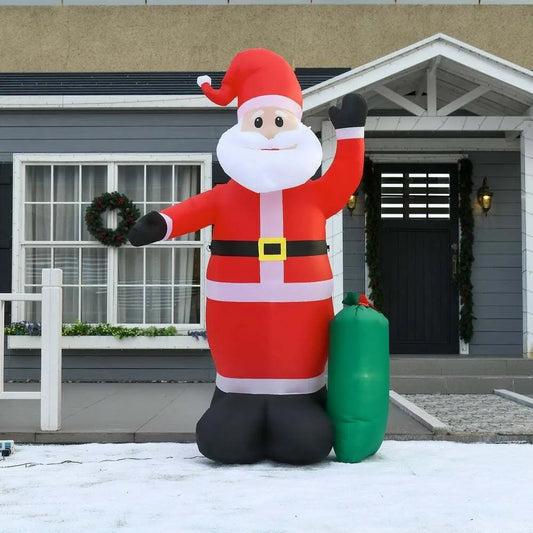 8' Santa Inflatable Christmas Decoration with Gifts