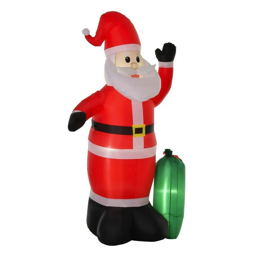 8' Santa Inflatable Christmas Decoration with Gifts
