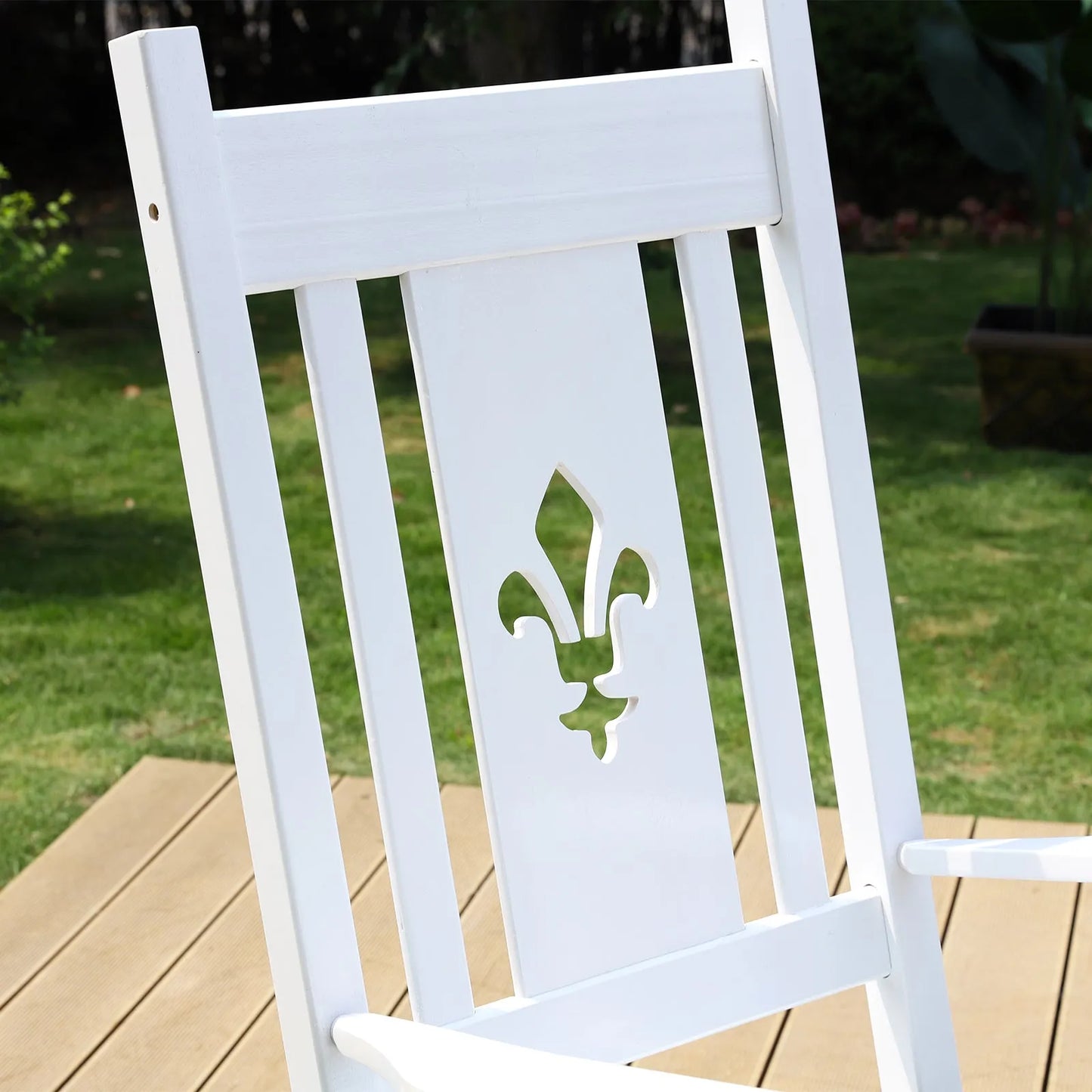 Outdoor & Indoor Wood Rocking Chair Porch Chair