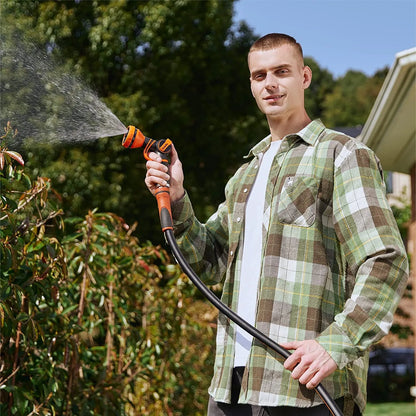 Hose Reel Cart, Hose Reel Cart with Wheels Heavy Duty, Industrial Hose Reels for Outside, 250-Feet of 5/8" Hose Capacity, Hose Guide Installed